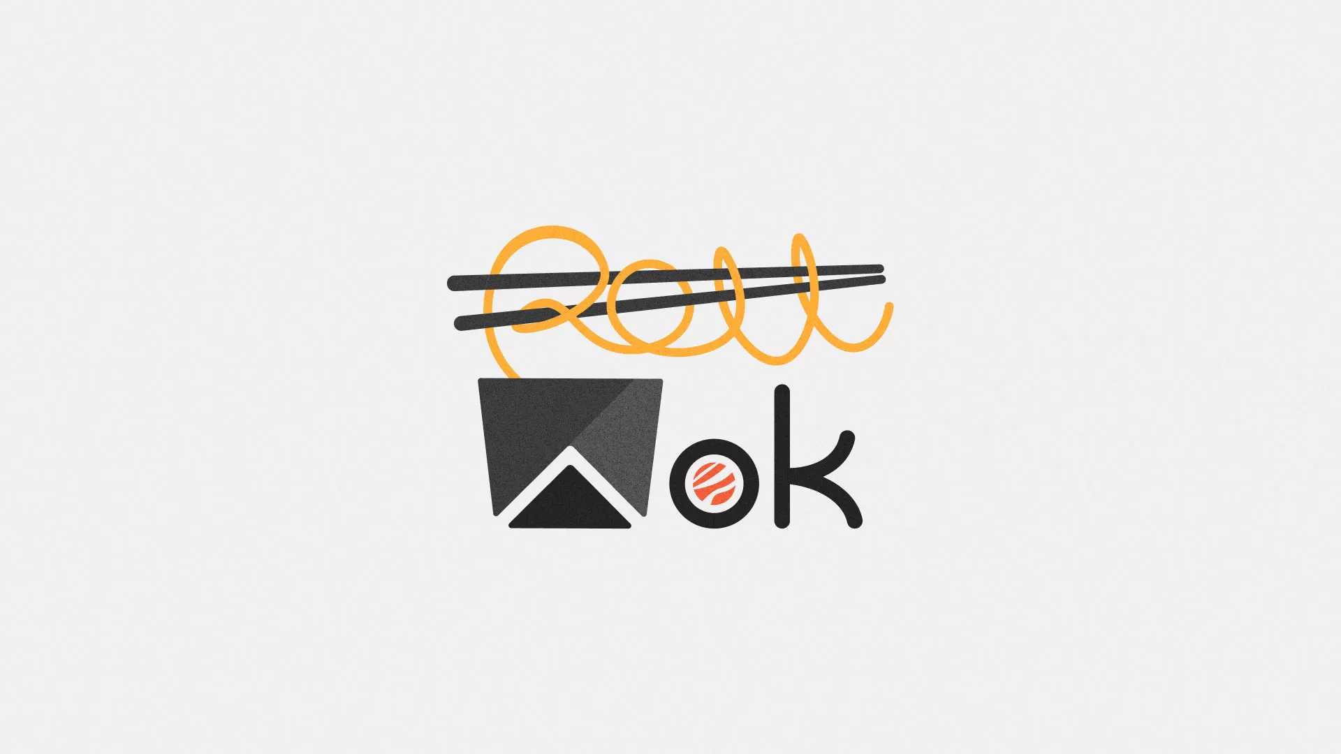Разработка логотипа суши-бара «Roll Wok Club» в Кадникове
